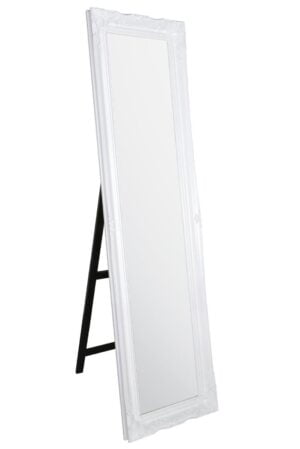 White Floor Standing Mirror - 168x46cm - Cannington View2