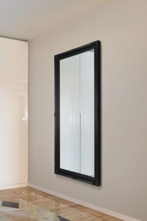 Black Framed Full Length Wall Mirror - 167x76cm - Cannington View1
