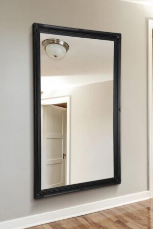 Large Black Leaner Mirror - 168x107cm - Cannington View1