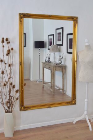 Gold Leaner Mirror - 168x107cm - Cannington View2
