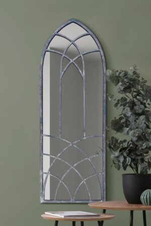 Grey Window Mirror - 121x45cm - Okehampton View2