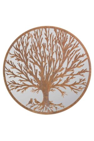 Rustic Tree Mirror - 100x100cm - Lustleigh View2