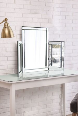 Triple Glass Dressing Table Mirror - 77x56cm - Alcombe View1