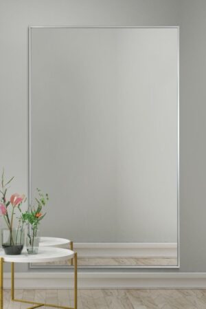 Silver Leaner Mirror - 174x110cm - Arlington View1